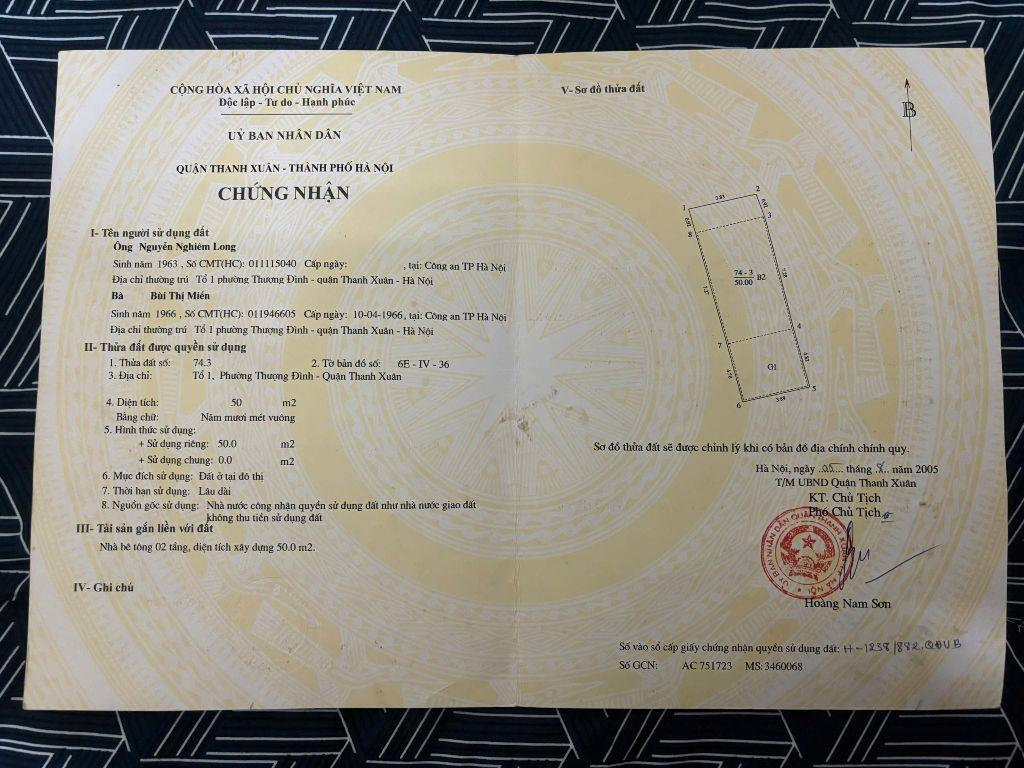 BÁN NHÀ 36A CỰ LỘC – ÔTÔ VÀO NHÀ