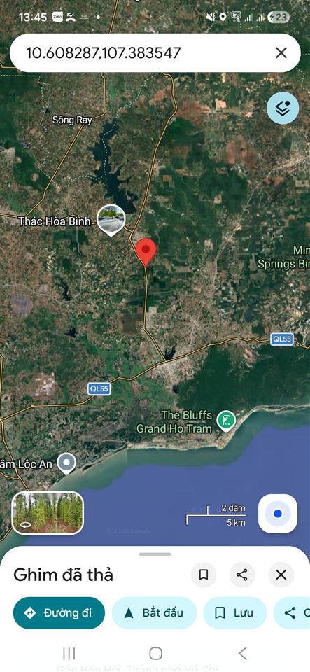 Bán đất tại xã long tân, huyện long đất, bà rịa vũng tàu, 4,7 tỷ, 424m2 100m2 thổ cư