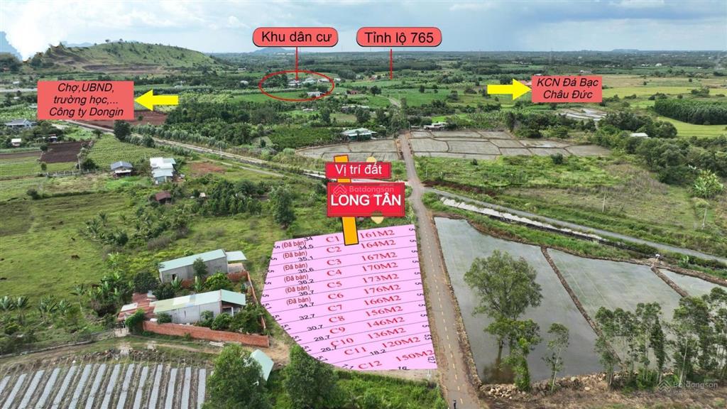 Bán đất 153m2 tại long tân, 2,8 tỷ, giá cực chất, pháp lý đầy đủ