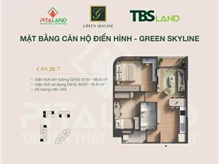 Căn hộ 2 mặt tiền mặt tiền ql1kgs1 ngay siêu thị go green skyline tbs land nhận nhà ngay năm nay