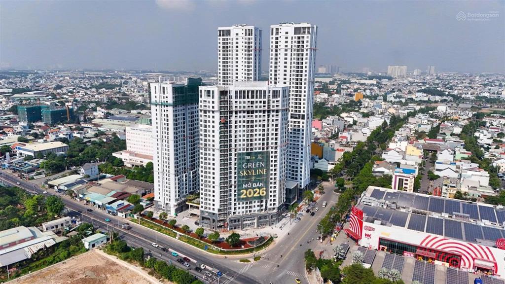 Nhận nhà đầu năm 2027, green skyline, 1pn+ view nội khu đối diện go, làng đại học