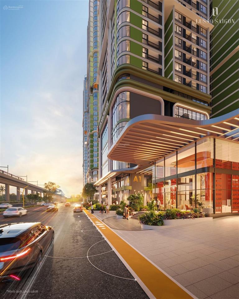 Lusso căn nội bộ 1pn + 56m2 trả trước 310 triệu nhận nhà ngay mặt tiền ql 13  metro số 2
