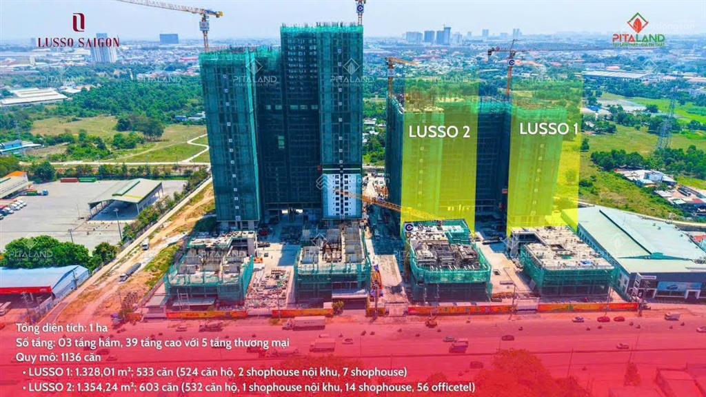Lusso căn nội bộ 1pn + 56m2 trả trước 310 triệu nhận nhà ngay mặt tiền ql 13  metro số 2