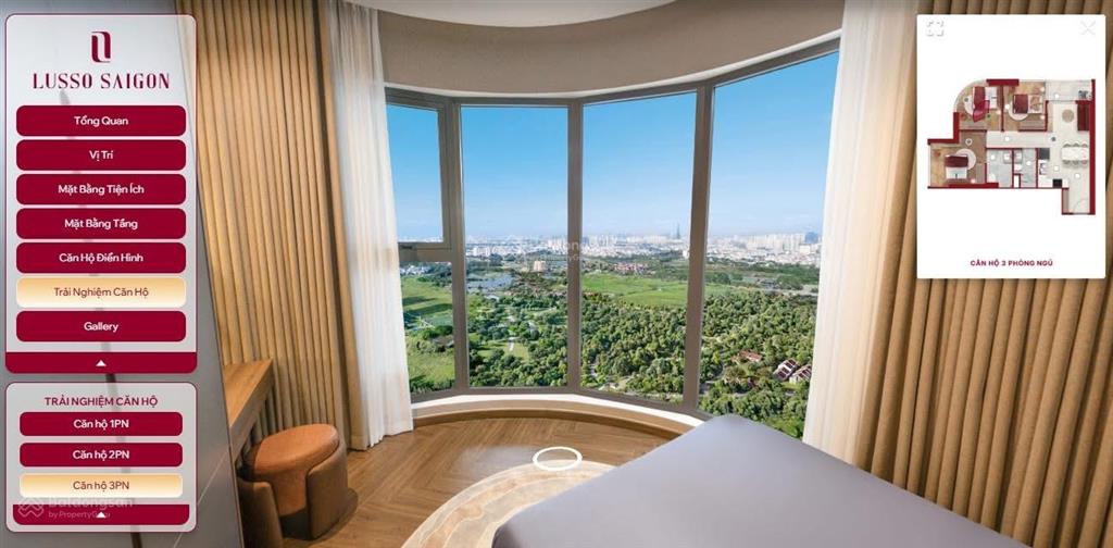 Lusso saigon căn 3pn tt 632 triệu sở hữu  view landmark metro số 2 ngang nhà  all in one khối đế