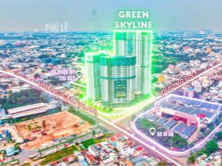 Green skyline căn góc 2pn 66m2 tầng 10, view đẹp, nhận nhà t10, đối diện siêu thị go, tbs