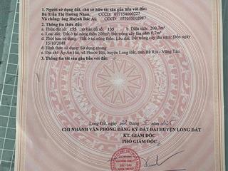 Cần tiền bán nhanh lô đất ngang 10 ngay biển lộc an với giá chưa đến 1ty