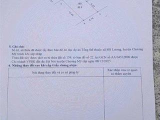 80,9m full thổ cư xã Mỹ Lương, giá đầu tư chỉ 1,55 tỉ