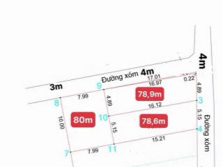 Lô góc 78,9m Thanh Bình xã Phú Nghĩa, Chỉ 2,4 tỉ
