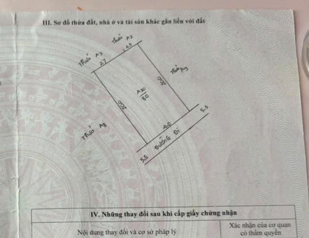 80M khu tái định cư Văn Mỹ - Hoàng Văn Thụ