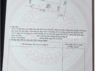 60,1M full thổ cư Đất trung tâm thị trấn Xuân Mai cũ 