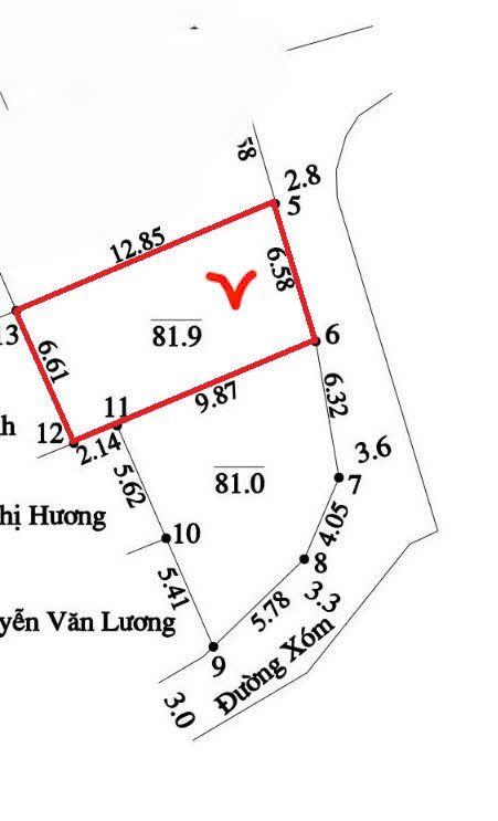 81,9M full thổ cư, sát ngay trung tâm phố Gốt Đông Sơn