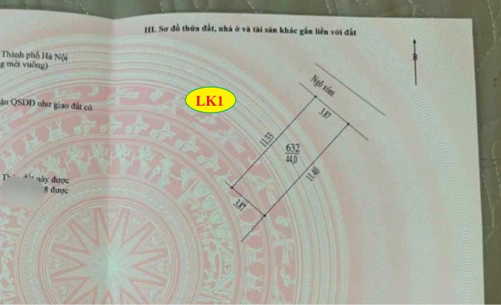 44m full thổ cư trung tâm xã Phú Nghĩa, Chỉ 3,3 tỉ
