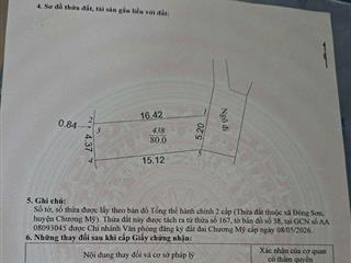 80M full thổ cư Đông Sơn xã Phú Nghĩa, Chỉ 1,85 tỉ