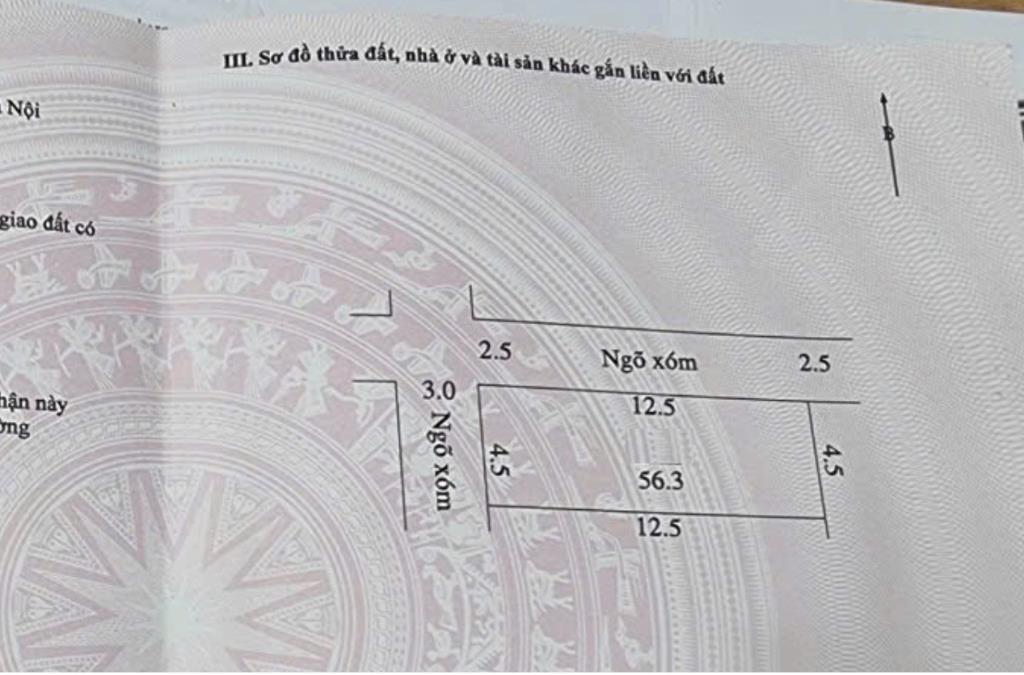 Lô góc 56,3m làn 2 tỉnh lộ 419, Chỉ 2,05 tỉ