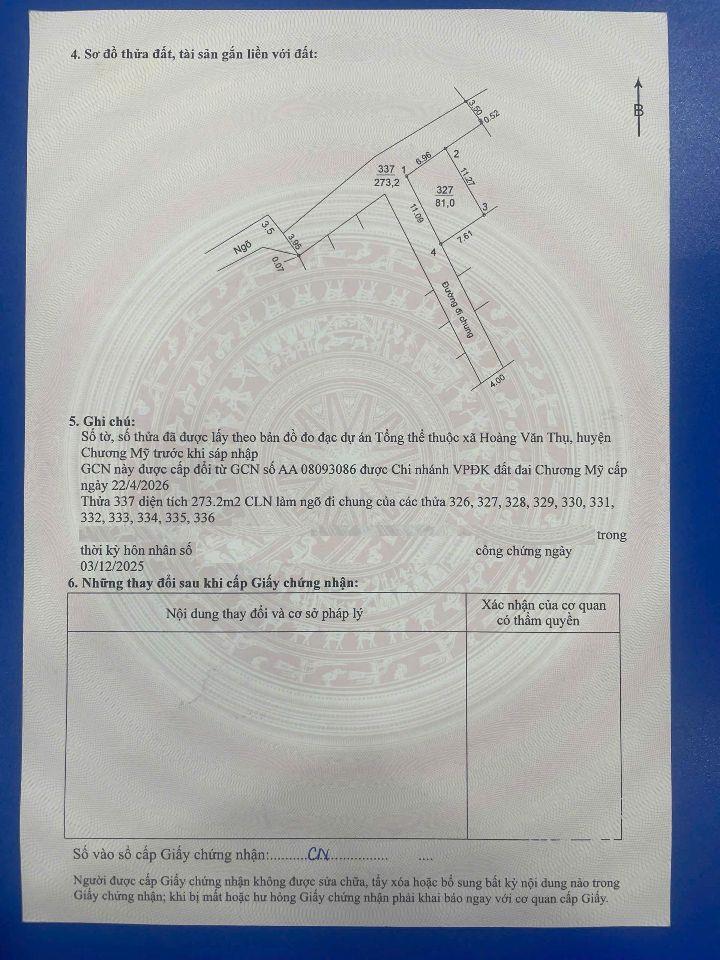 Lô góc 81m full thổ cư Hoàng Văn Thụ, Chỉ 1,3 tỉ