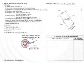 Bán đất ở lâu dài (đất riêng) tại khu 8, việt trì, 5,5 tỷ, 1228,9 m2