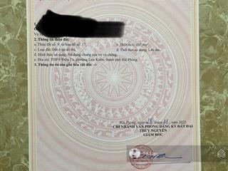 Siêu phẩm mặt đường nhựa liên khê phương lưu kiếm thủy nguyên  giá chỉ nhỉnh tỷ