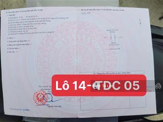 60m hướng nam lô 14 tdc 05 tuyến đông dân nhất tdc hoa động ( thêm 12m lưu ko đằng sau)