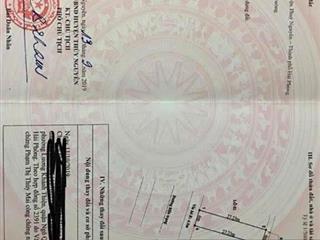 Chính chủ gửi bán lô đất mặt đường gia minh thuỷ nguyên hải phòng