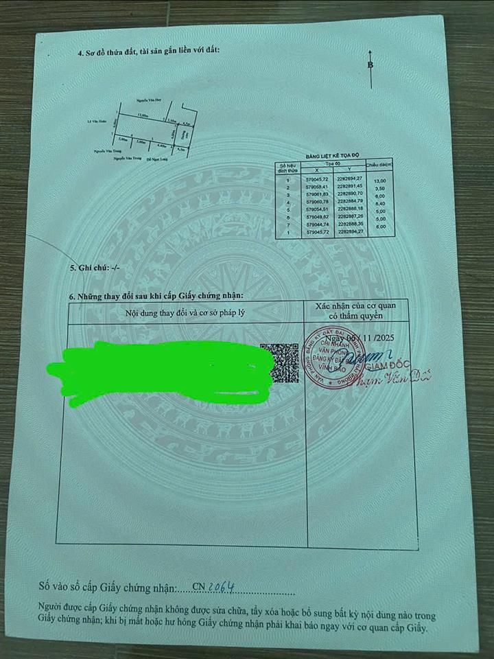 Bán lô đất 98,7m2 ( full thổ cư ) Thuộc Thôn Thượng Trung - Am Liêm - Vĩnh Bảo - Hải