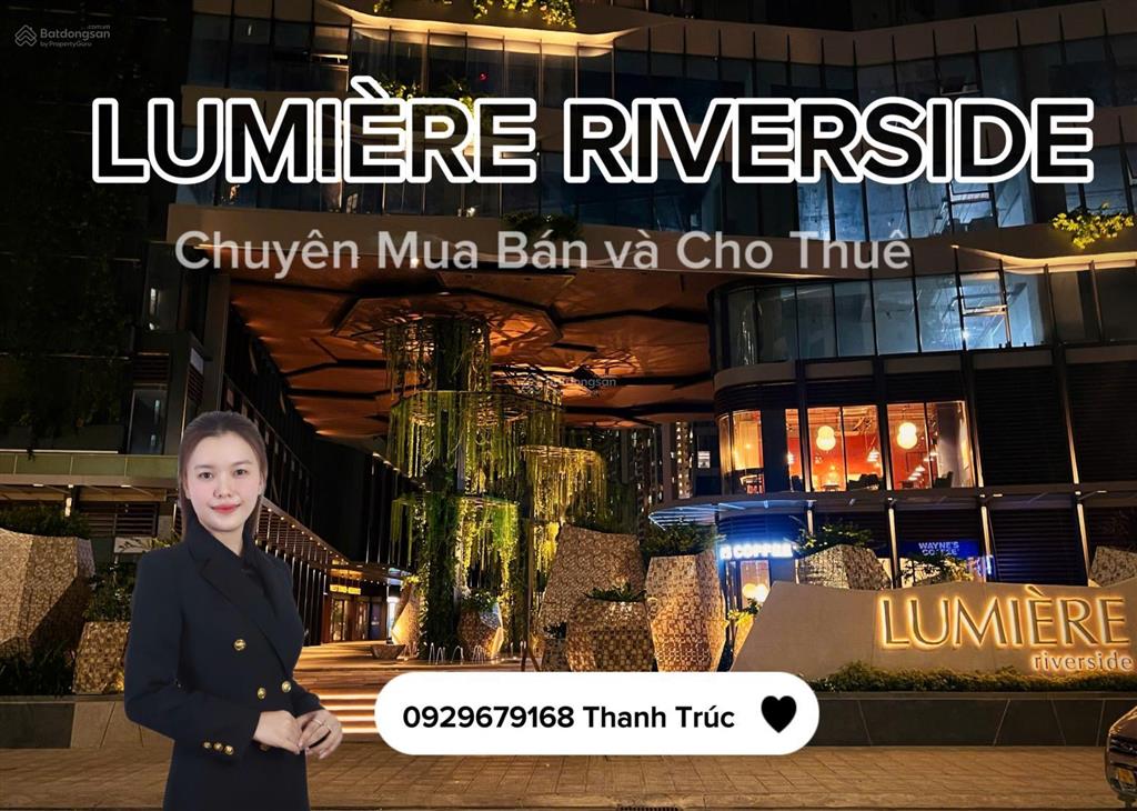 Cho thuê căn 2pn  full nội thất view sông tại lumiere riverside  thảo điền giá 36,5 triệu/tháng