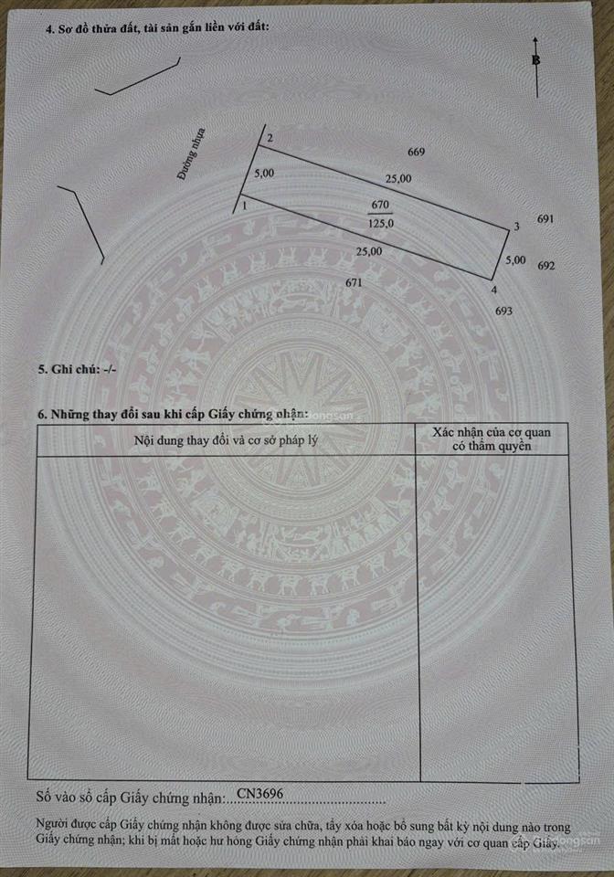 Cần bán lô đất với giá 1.6 tỷ vnd, diện tích 125 m2 tiếp giáp dự án của kita group tại vĩnh long