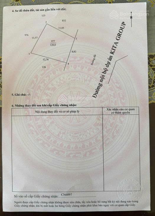 Cần bán lô đất với giá 3,85 tỷ vnd tiếp giáp dự án của kita group tại vĩnh long