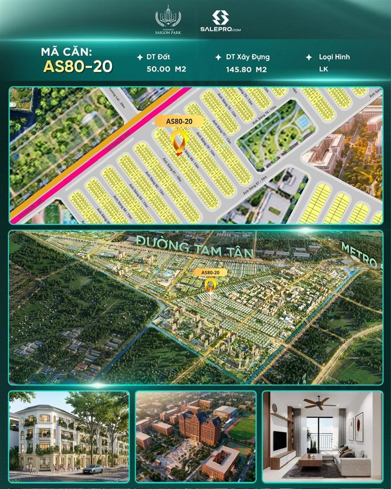 Kính gửi Anh/Chị thông tin căn:🔹 Mã căn: AS80-20 NHÀ PHỐ VINHOMES HỐC MÔN