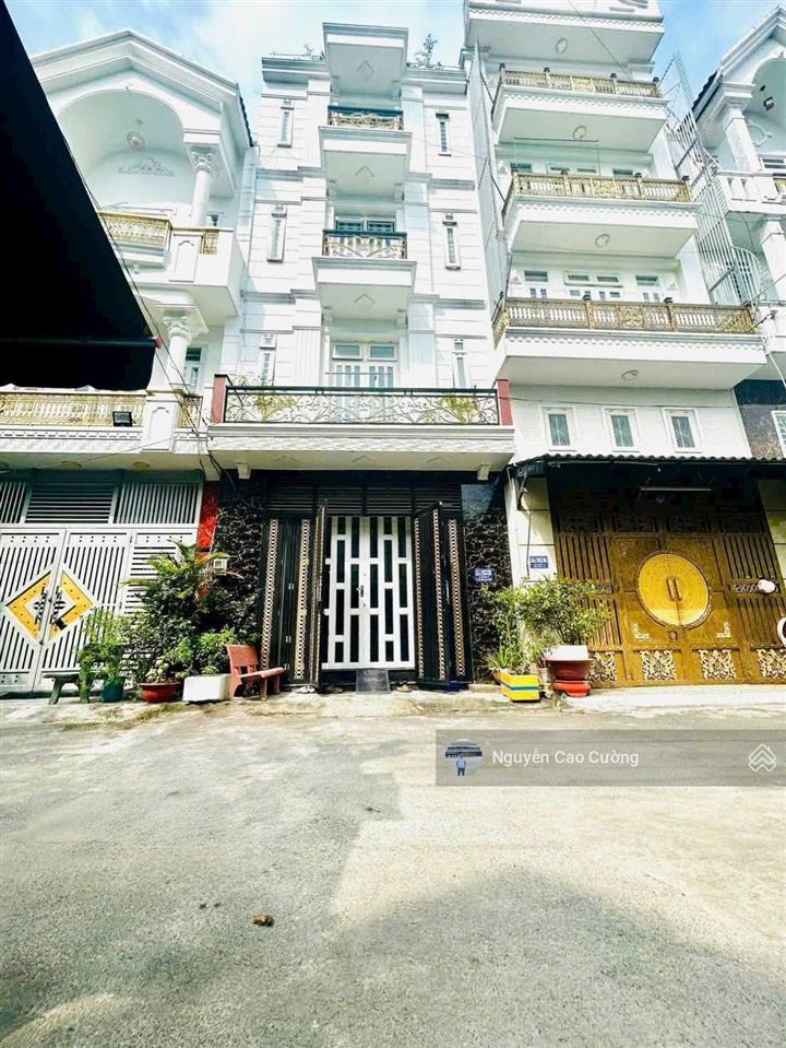 Bán nhà ngang 5m, đúc 4 lầu, hẻm 9m sạch sẽ an ninh, hiệp thành 07
