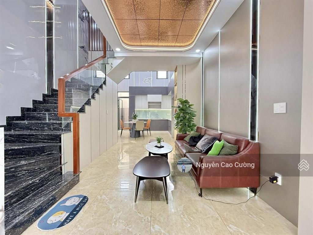 Nhà phố 4,5x14m 1lững 3 lầu đường 12m có vỉa hè, nhà xây ở nội thất an cường, lê thị riêng, thới an