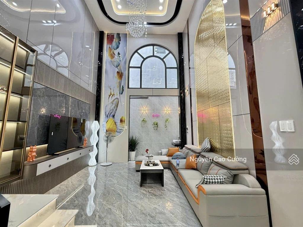 Nhà phố full nội thất đẹp 4x14m 1lững 3 lầu trương thị hoa, tân thới hiệp sát bên cấp 2 nguyễn hiền