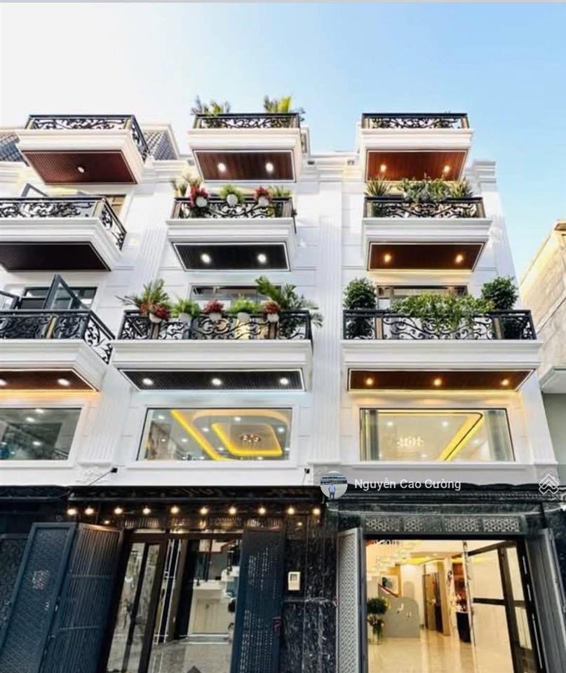 Nhà phố khu compound thành đô hà huy giáp, 1 lửng 3 lầu đường 10m thông, full nội thất