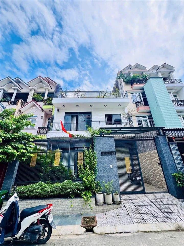 Biệt thự 8x20m đúc 1trệt 2 lầu đường 7m vườn lài an phú đông, gần đại học nguyễn tất thành