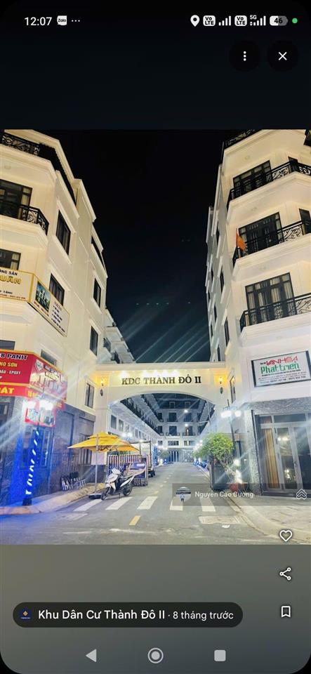 Nhà phố khu compound thành đô 2, tô ngọc vân cách gò vấp chỉ 500m, phường thạnh xuân, quận 12