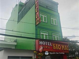 Bán khách sạn 6x25m đúc 1trệt 4 lầu mặt tiền võ thị phải, thới an, thu nhập 190tr/ tháng