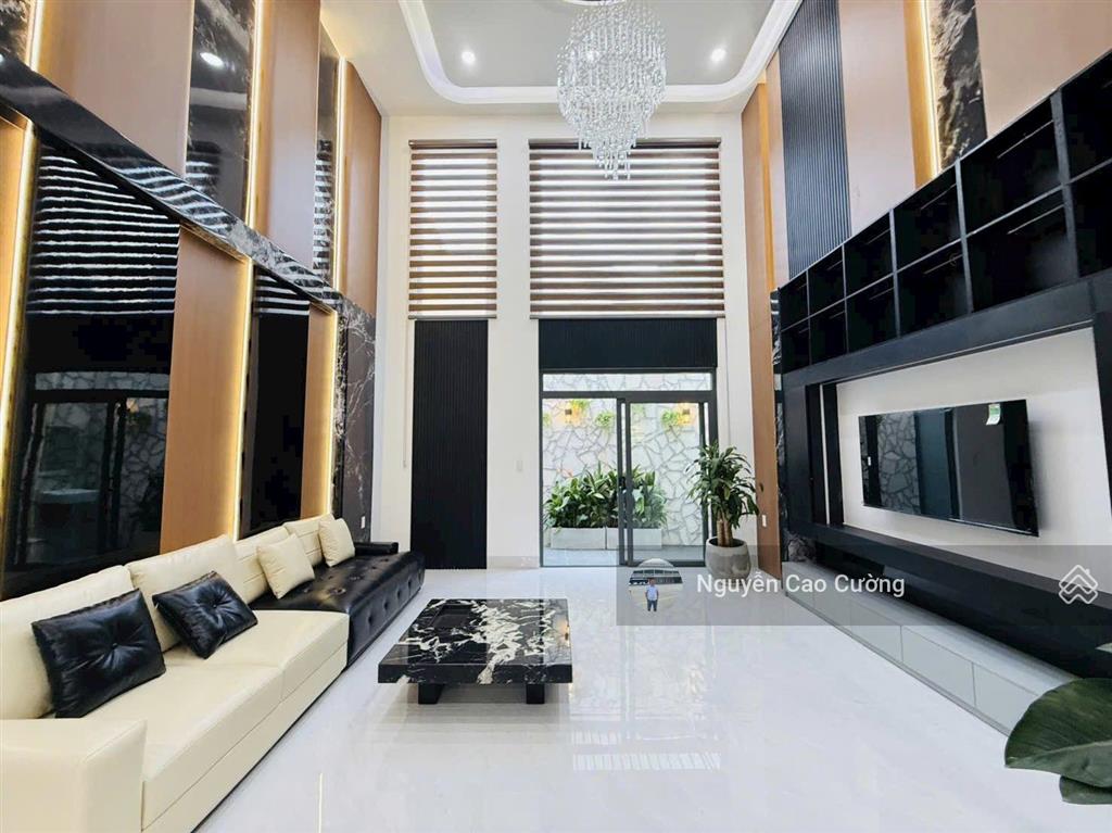 Nhà phố thiết kế đẹp luxury 5x15m 1lững 3 lầu thạnh lộc 37 gần uỷ ban phường, cấp 3 thạnh lộc