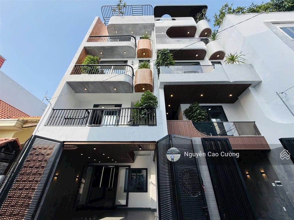 Nhà phố thiết kế đẹp luxury 5x15m 1lững 3 lầu thạnh lộc 37 gần uỷ ban phường, cấp 3 thạnh lộc