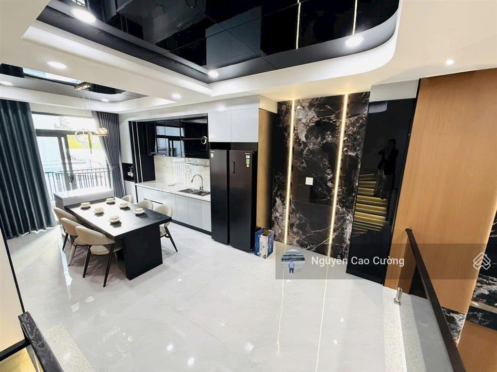 Nhà phố thiết kế đẹp luxury 5x15m 1lững 3 lầu thạnh lộc 37 gần uỷ ban phường, cấp 3 thạnh lộc