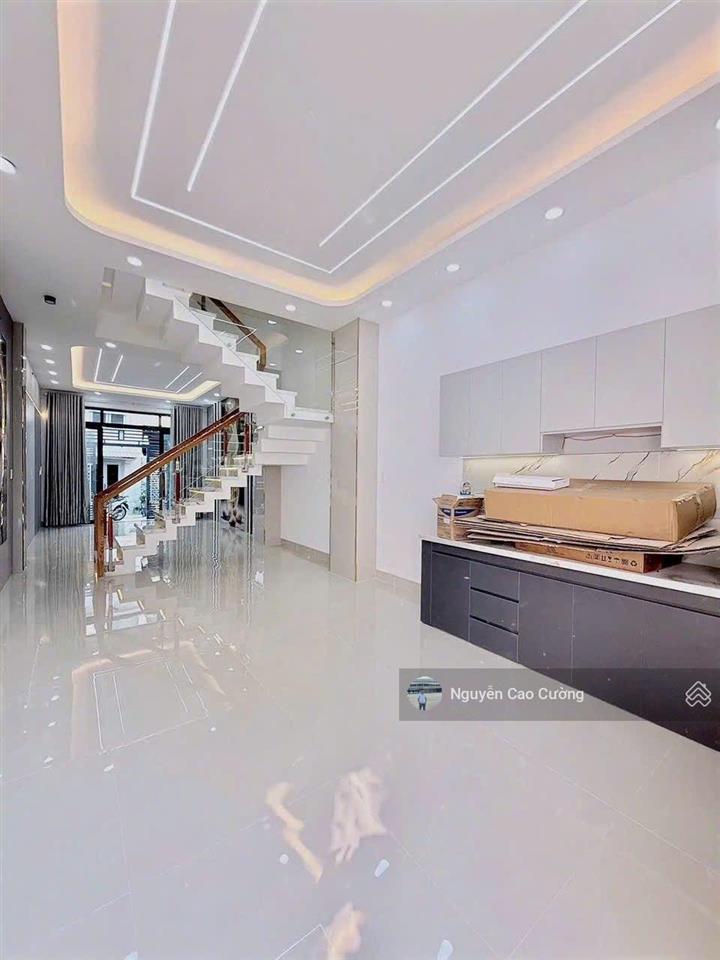Bán nhà 4x18m đúc 1 trệt 3 lầu hẻm 5m, 2/ nguyễn thị đặng gần tiểu học lê văn thọ, giáp gò vấp