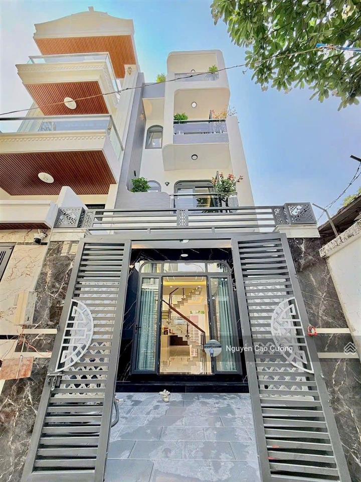 Bán nhà 4x18m đúc 1 trệt 3 lầu hẻm 5m, 2/ nguyễn thị đặng gần tiểu học lê văn thọ, giáp gò vấp