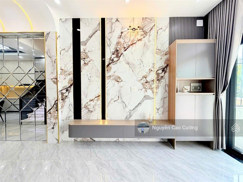 Bán nhà mặt tiền view sông vàm thuật 4x25m đúc 3 lầu hẻm 6m thông hà huy giáp