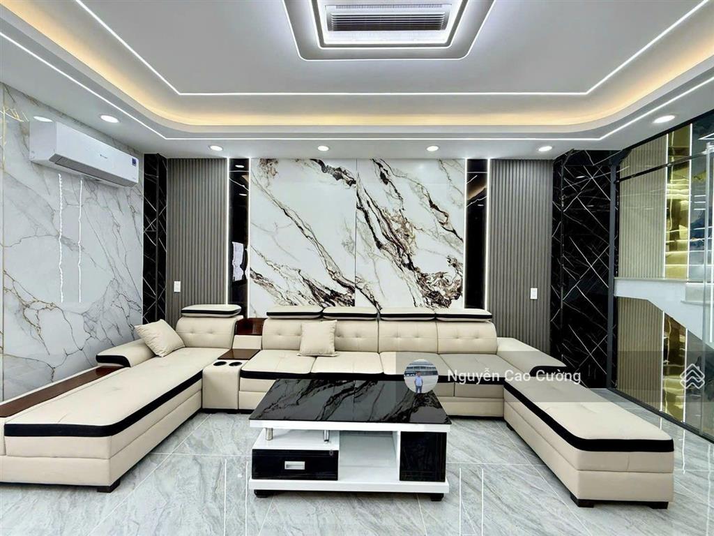 Nhà phố thang máy 4x16m đúc 1 lửng 3 lầu đường 14m điện nước âm khu đồng bộ thới an 16, p. thới an