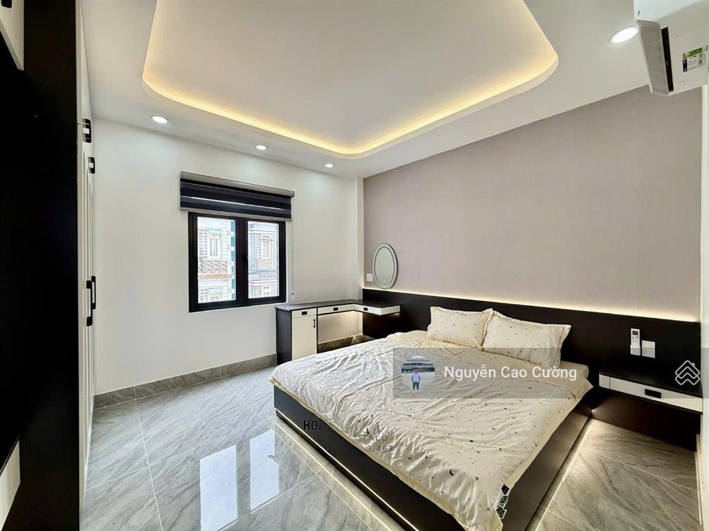 Nhà phố thang máy 4x16m đúc 1 lửng 3 lầu đường 14m điện nước âm khu đồng bộ thới an 16, p. thới an