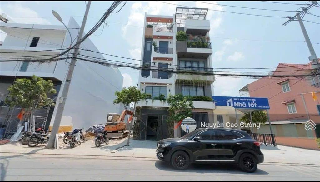 Nhà mặt tiền 4x13m 1lững 3 lầu thạnh lộc 31 đường 12m kinh doanh mở văn phòng công ty gần ngã tư ga