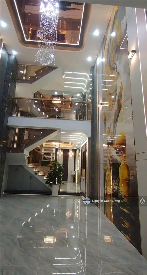 Nhà mặt tiền 4x13m 1lững 3 lầu thạnh lộc 31 đường 12m kinh doanh mở văn phòng công ty gần ngã tư ga
