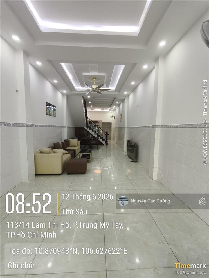 Mặt tiền nhánh hẻm 8m thông lâm thị hố, 4x20m 1 trệt 2 lầu tiện buôn bán, mở văn phòng công ty