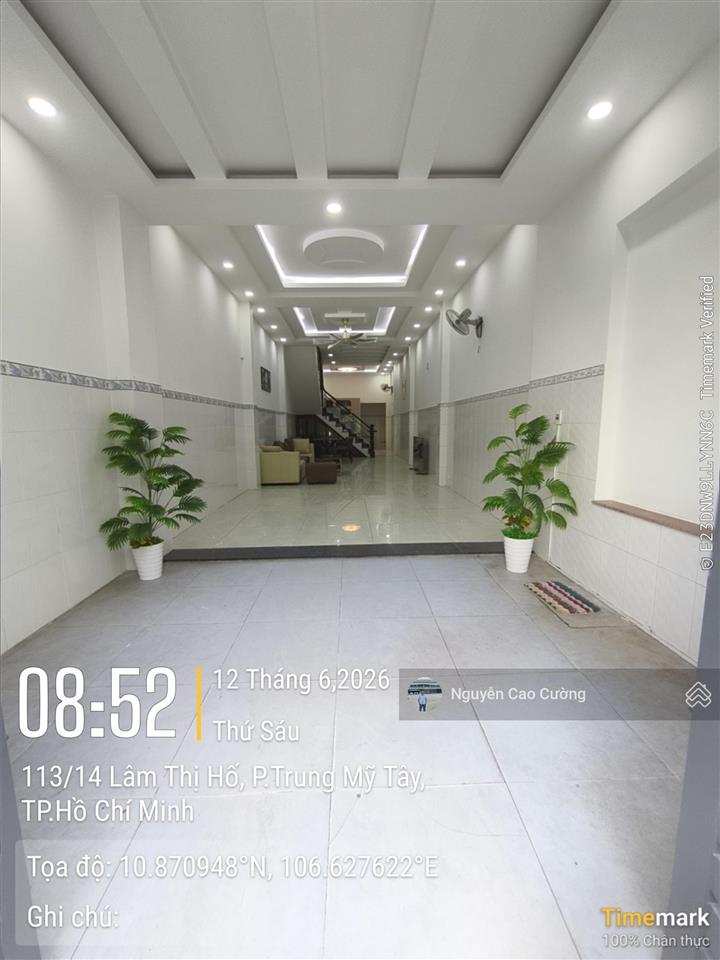Mặt tiền nhánh hẻm 8m thông lâm thị hố, 4x20m 1 trệt 2 lầu tiện buôn bán, mở văn phòng công ty