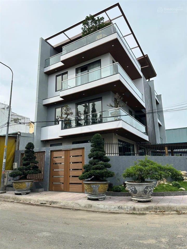 Biệt thự góc 2 mặt tiền thang máy 13x20m kdc phú nhuận, lê thị riêng, thới an, q12