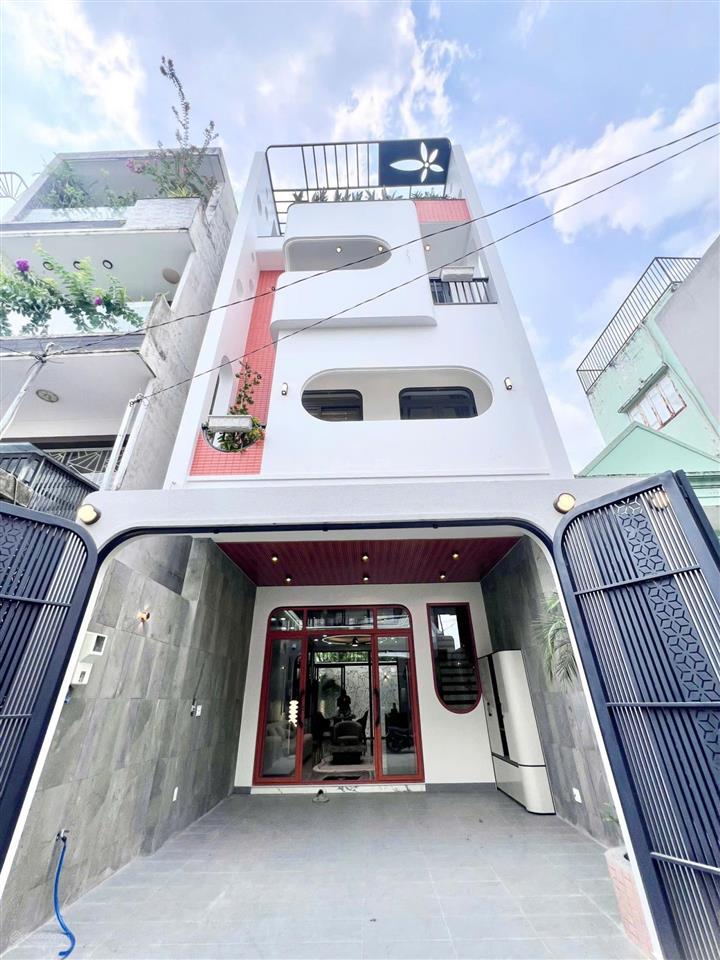 Giảm 500tr, nhà thiết kế đẹp ngang 5.4 x15m đúc 1 trệt 3 lầu đường 5m thông thạnh xuân 22