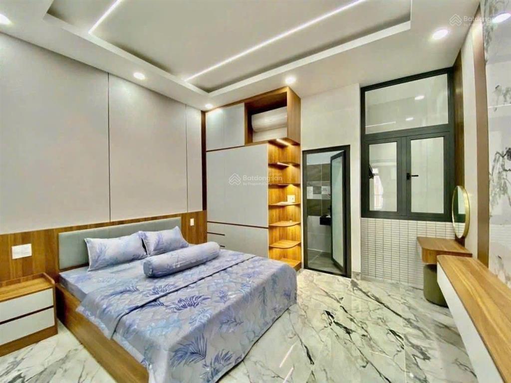 Nhà phố 4x14m, đường 8m thông 1 lửng 3 lầu tân thới hiệp 21 gần metro, gò vấp